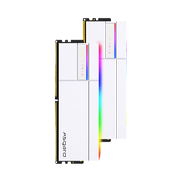 阿斯加特 女武神二代 DDR5 内存条 白色 RGB灯条 支持超频 16GB×2