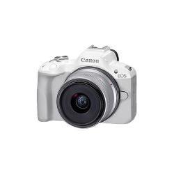 佳能 EOS R50 微单相机 半画幅 入门级 小巧 机身+RF-S 18-45mm 镜头 白色