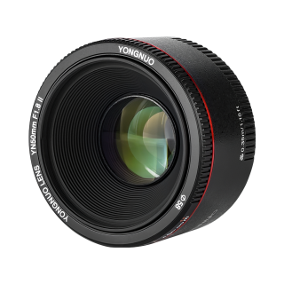 永诺 YN50mm F1.8 II 全画幅人像镜头 EF卡口 自动对焦 大光圈 二代 黑色 佳能EF口