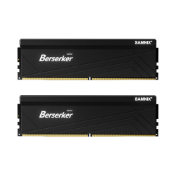 SAMNIX 狂刃战士 DDR4 台式机内存条 海力士CJR颗粒 套条 黑色