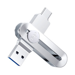 爱国者 U380 USB3.2 双接口U盘 双口同速 快速向导 银色