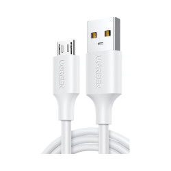 绿联 60143 USB转USB2.0 Micro数据线 安卓快充 加厚线身 18W 白色