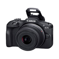 佳能 EOS R100 微单相机 入门级 半画幅 4K视频 小巧轻便 黑色单机-RF-S18-45 STM套机