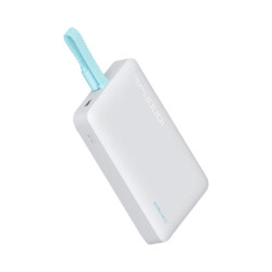 酷态科 CP12磁吸电能块 移动电源 10000mAh 22.5W快充 磁吸 自带线 银滩白