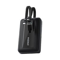 Anker A110M 20000mAh 45W 自带线移动电源 快充 小巧 安克黑