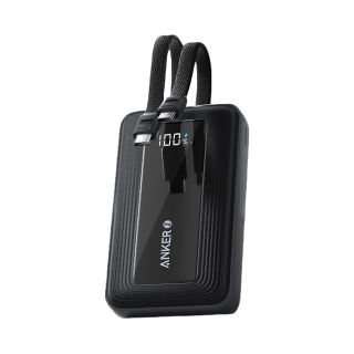 安克 A110M 20000mAh 45W 自带线移动电源 快充 小巧 安克黑
