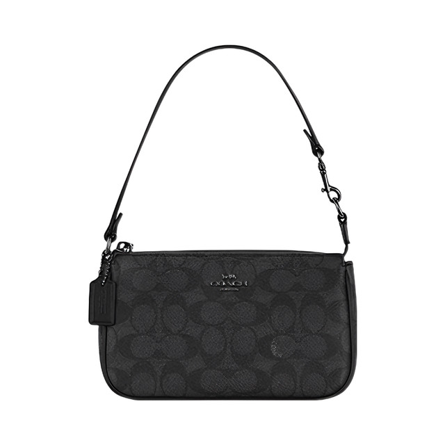 COACH 【经典老花】Nolita 19女士手提肩背包 灰色拼黑色