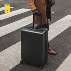 地平线8号 旅行者系列 行李箱 26寸旅行箱 耐磨 万向轮 登机箱 气质灰