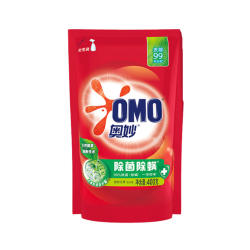 奥妙 洗衣液 强力去污 深层洁净 家用袋装 艾草香 除菌除螨 0.4kg 1袋