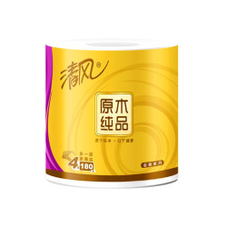 清风 金装原木纯品卷纸 加厚 家用 实惠装 27卷