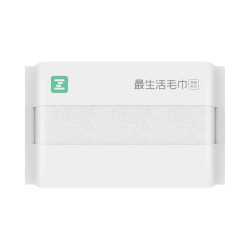 最生活 纯棉毛巾 70*32cm 白色