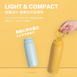 THERMOS 膳魔师 JOO系列 500ml 便携运动保温杯 长效保冷 带提手 薄荷绿 1件