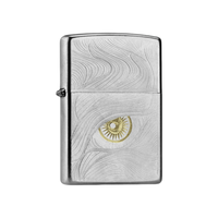 ZIPPO 防风煤油打火机 缎砂镀铬 秋水含睛 秋水含睛