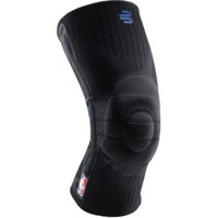 保而防 SPORTS KNEE SUPPORT 护膝 踢足球  聚氨酯 弹性纤维 纯黑色 XS
