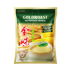 金味 营养麦片 原味 袋装 强化钙 饱腹代餐 420g 1袋