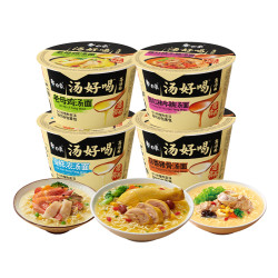 白象 汤好喝 迷你杯方便面 4口味 共12杯/箱