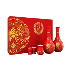 郎酒 红花郎十 53度 酱香型 白酒 500ml 礼盒装 宴请 500ml