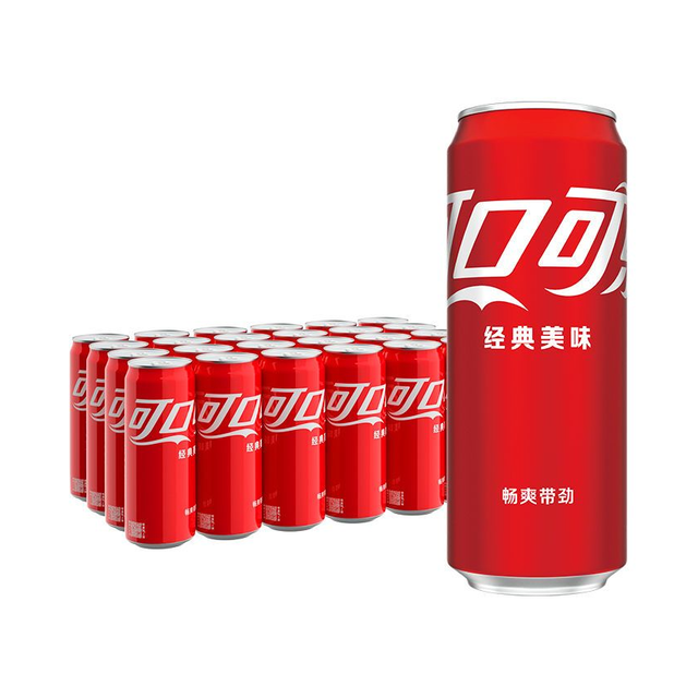 可口可乐 碳酸饮料 330ml 罐装 原味 聚餐 24罐 330ml