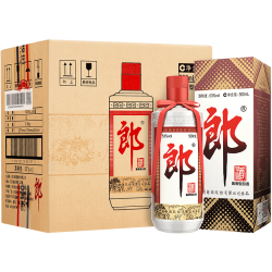 郎酒 郎牌郎酒 酱香型白酒 53度 500mL*6瓶 六瓶装 中秋送礼