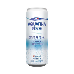 百事 纯水乐 苏打气泡水 无糖细长罐 330ml 罐装 330ml 24罐
