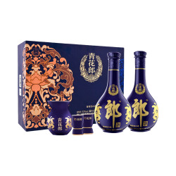 郎酒 青花郎 酱香型白酒 53度 500mL*2瓶 礼盒装 中秋礼品