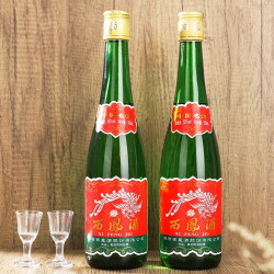 西凤酒 绿瓶裸瓶陕西版 55度  500ml*12瓶 整箱装 凤香型白酒