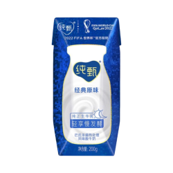 纯甄 蒙牛/纯甄 风味酸牛奶 经典原味 200g 盒装 常温 200g 24盒