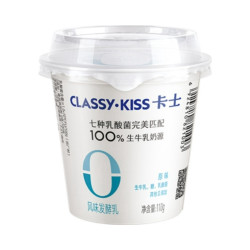 卡士 Classy kiss/卡士 0添加风味酸奶 杯装 110g 6杯 原味