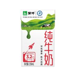 蒙牛 纯牛奶 全脂 250ml 盒装 航天品质 250ml 36盒