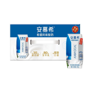 伊利 安慕希/伊利 希腊风味酸奶 原味 205g 瓶装 营养早餐 205g 20瓶