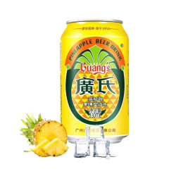 广氏 菠萝啤 330ml 罐装 果味型汽水 解腻 12瓶