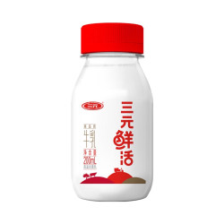 三元 鲜活牛乳 200ml 瓶装高温杀菌 香浓 200ml 20瓶