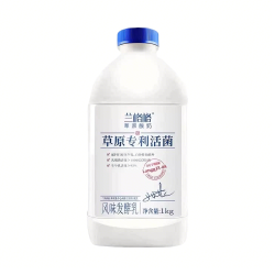 兰格格 草原活菌酸奶 1kg 瓶装 1瓶