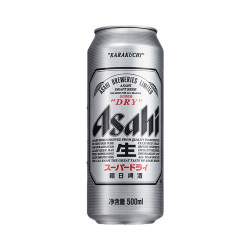 朝日啤酒 朝日 淡色拉格啤酒 500ml 罐装 超爽 聚会 500ml 12罐