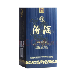 汾酒 蓝汾 清香型白酒 53度475ml 单瓶装 汾酒(53度仿蓝瓷) 中秋送礼