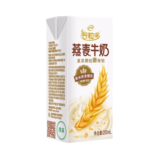 伊利 谷粒多 燕麦牛奶 200ml 盒装 真实果粒 多颗粒 12盒 200ml