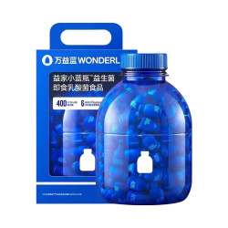 万益蓝 小蓝瓶360瓶 4.0 调理益生菌肠胃消化粉