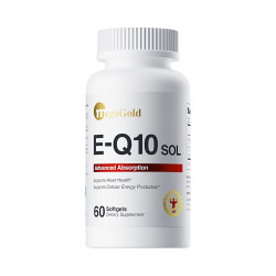 MegaGold 美嘉高辅酶Q10水溶性软胶囊 复配高纯EPA成人呵护心肌血脂60粒