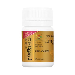 維特健靈 纯野生五色灵芝胶囊 提高免疫力 补气安神 10粒 1瓶