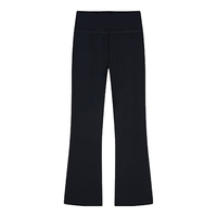 安德玛(Under Armour)女童运动裤女生大童休闲长裤修身喇叭裤241211137 黑色 130cm