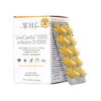 WHC 小千金深海鱼油维D胶囊 高纯度 呵护心脑 盒装 1盒 60粒