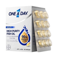 ONE A DAY BAYER/拜耳 深海鱼油软胶囊 促进吸收 补充营养 3盒 60粒