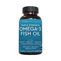 Viva Naturals rTG系列 omega-3深海鱼油软胶囊 中老年高纯度 瓶装 2瓶 180粒