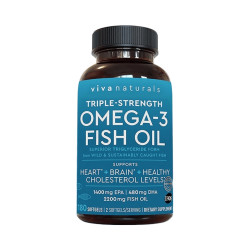 Viva Naturals rTG系列 omega-3深海鱼油软胶囊 中老年高纯度 瓶装 2瓶 180粒