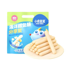 小鹿蓝蓝 营养无添加色素 海洋鳕鱼肠 原味400g 1件