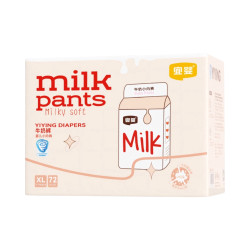 宜婴 milk pants 拉拉裤 XL码 尿不湿 透气超薄 干爽吸水 1包