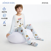 爱慕儿童(AIMER KIDS)春夏奶皮衣抗菌家居服男女童儿童套头长袖睡衣/睡裤大耳狗IP 长裤-露营之旅 110 (30-42斤)