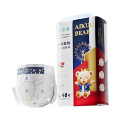 爱酷熊 干爽畅吸系列纸尿裤L码 超薄透气 医护级认证 1包
