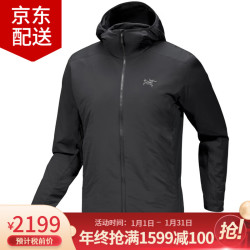 ARC'TERYX ATOM SL HOODY 户外阿童木连帽超轻薄棉服 刺绣标保暖夹克外套男