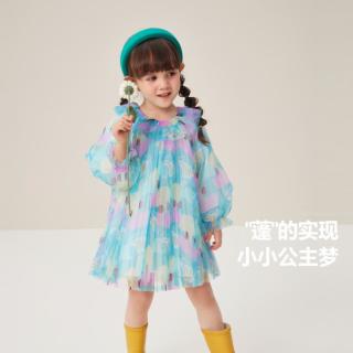 迷你巴拉 女童连衣裙高级感婴幼裙装